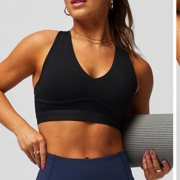 FABLETICS All Day Everyday Low Impact Bra - BLACK - Picture 1 of 8